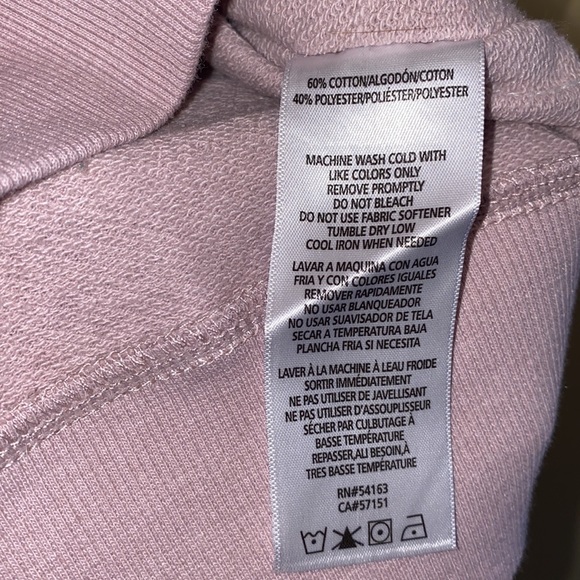 CK Mauve Cropped Short-Sleeved Sweater Sz: XS - Picture 7 of 8